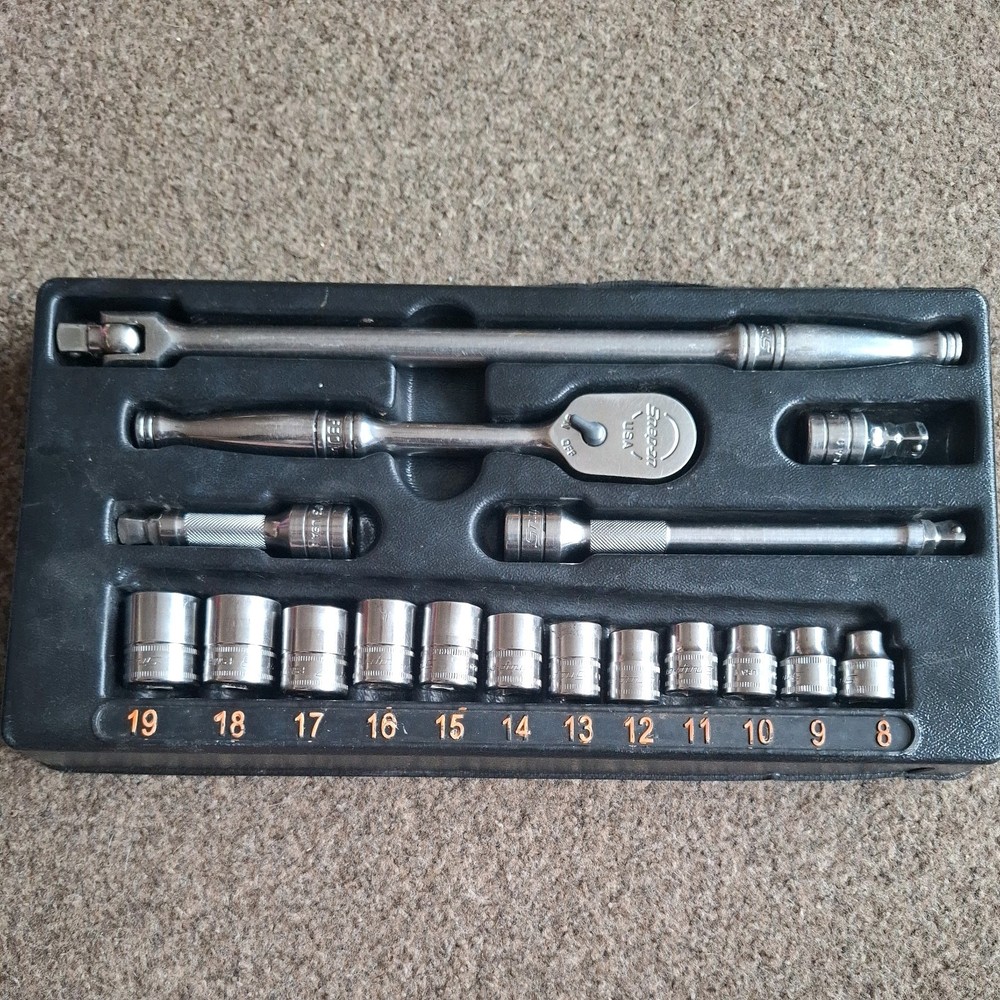Snap On 3/8 Socket Set Storage Tray Starterset5