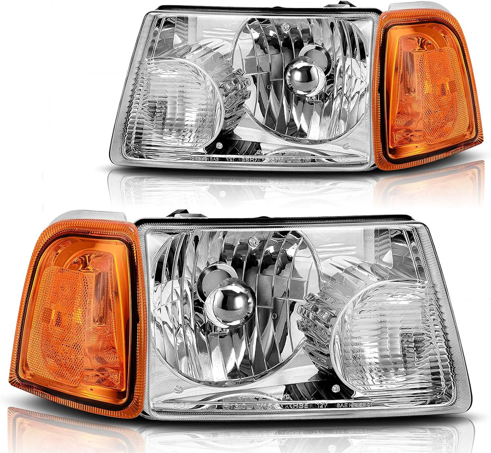 Headlights Assembly Compatible with 2001-2011 Ford Ranger Headlamp Replacement C