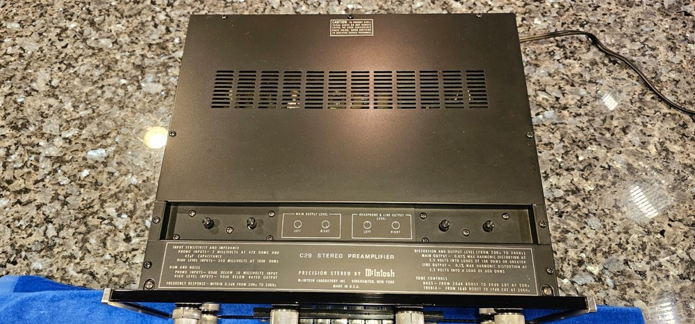McIntosh C29 Solid State Stereo Preamplifier (Serviced & Recapped) All new RCAs