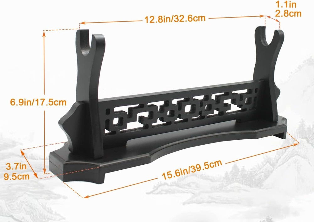 Sword Stand One-Tier Sword Holder, Desktop Samurai Sword Katana Gladiator Sword