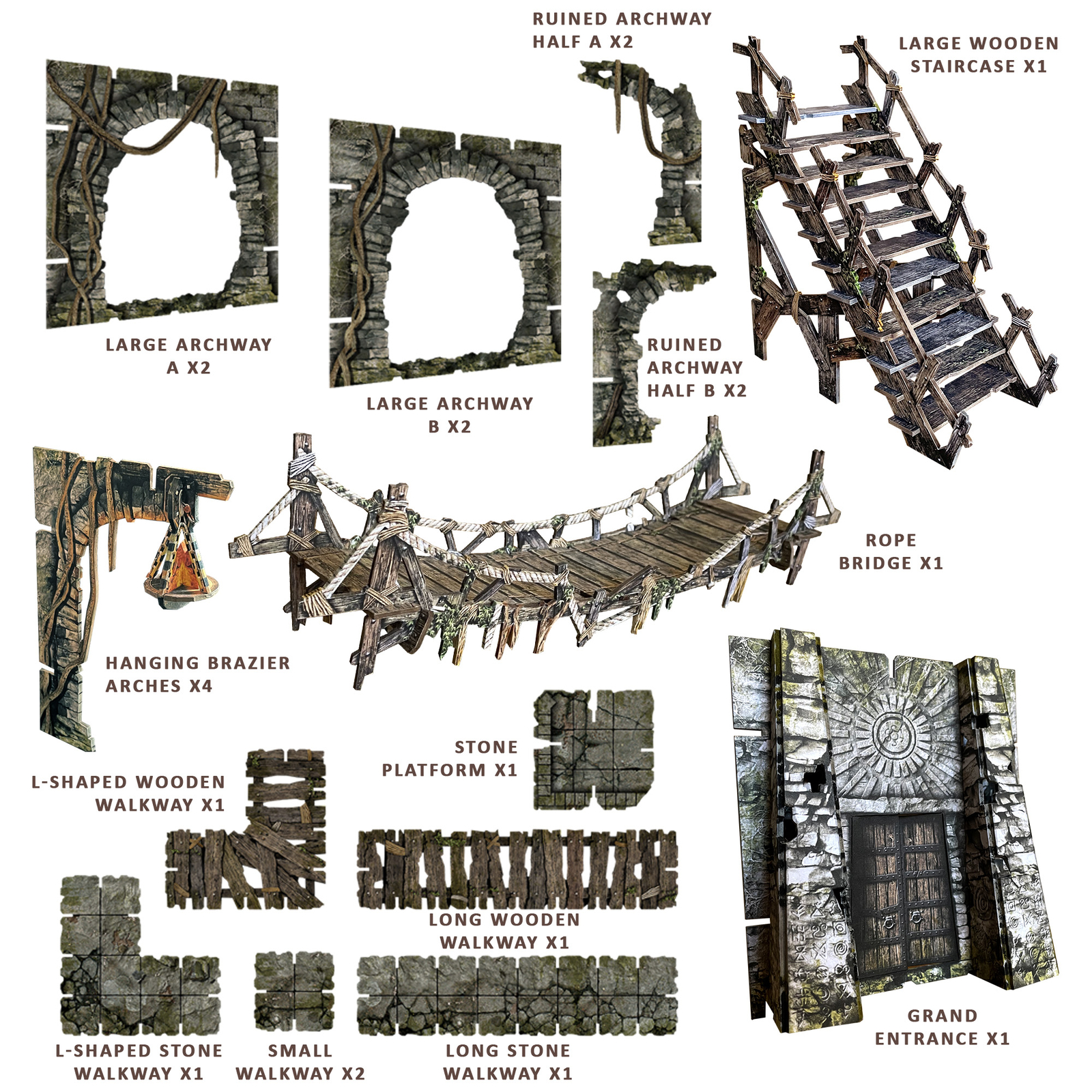 Battle Systems Fantasy Dungeon Terrain Core Set Scenery