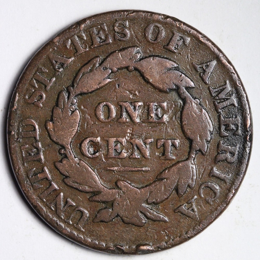 1828 Large Narrow Date Coronet Head Large Cent CHOICE FINE E277 DB