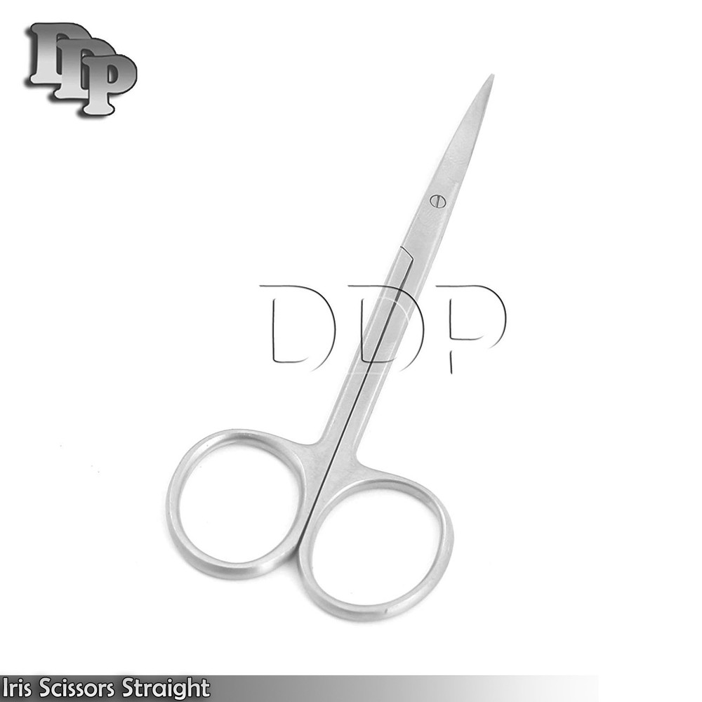 High Quality Stainless Steel Iris Micro Scissors Straight Tip 4.5"