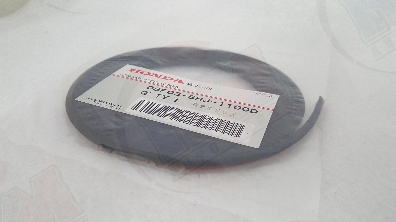 Front/Rear Lip Spoiler Rubber Molding Strip Trim Tape 08F03SHJ1100D for Honda