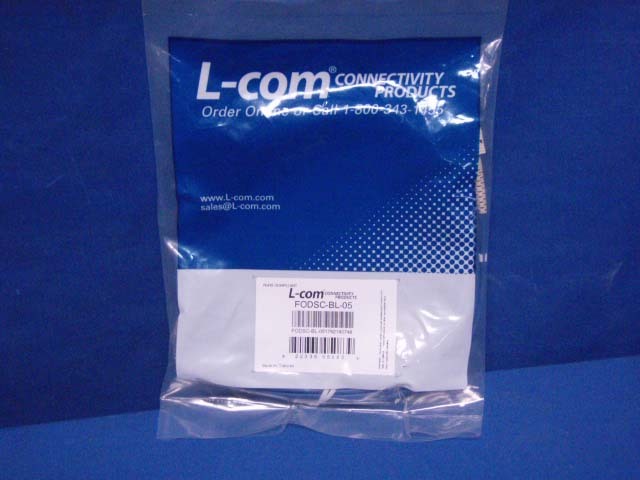 L-COM FODSC-BL-05 MULTIMODE FIBER OPTIC CABLE *NEW*