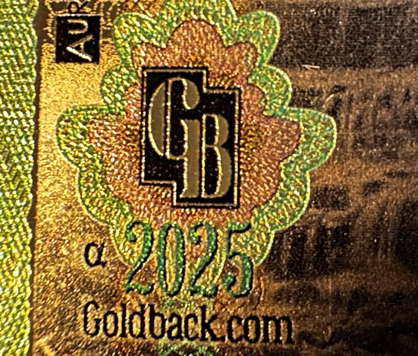 1x FLORIDA 1/2 GOLDBACK NOTE (2025 ALPHA SERIES) LIMITED