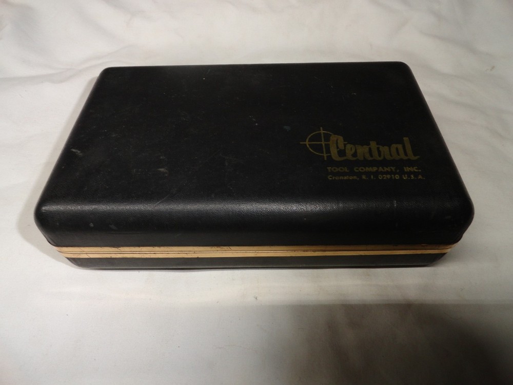 Vintage Central Tools 6410 0-1" Dial Indicator With Magnetic Base