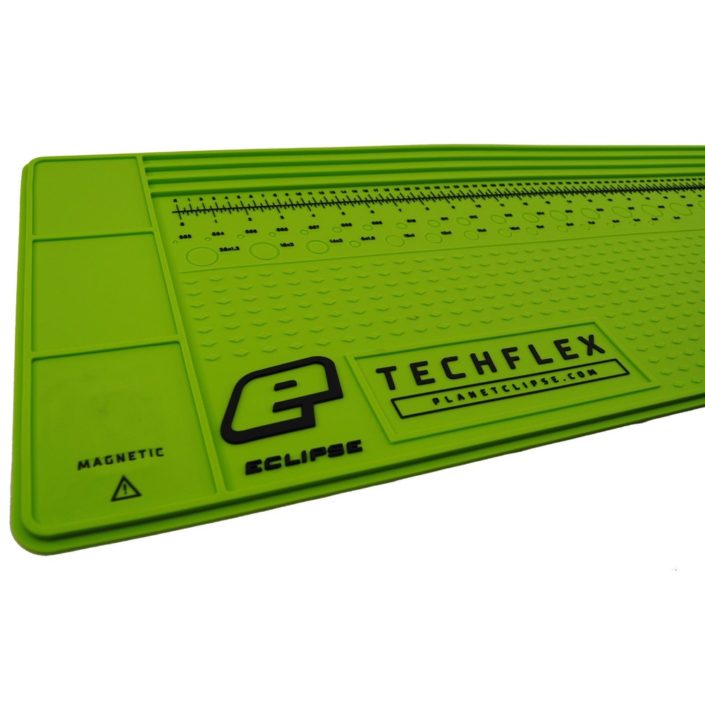 Planet Eclipse Paintball Techflex XL Magnetic Tech Mat Maintenance Lime Green
