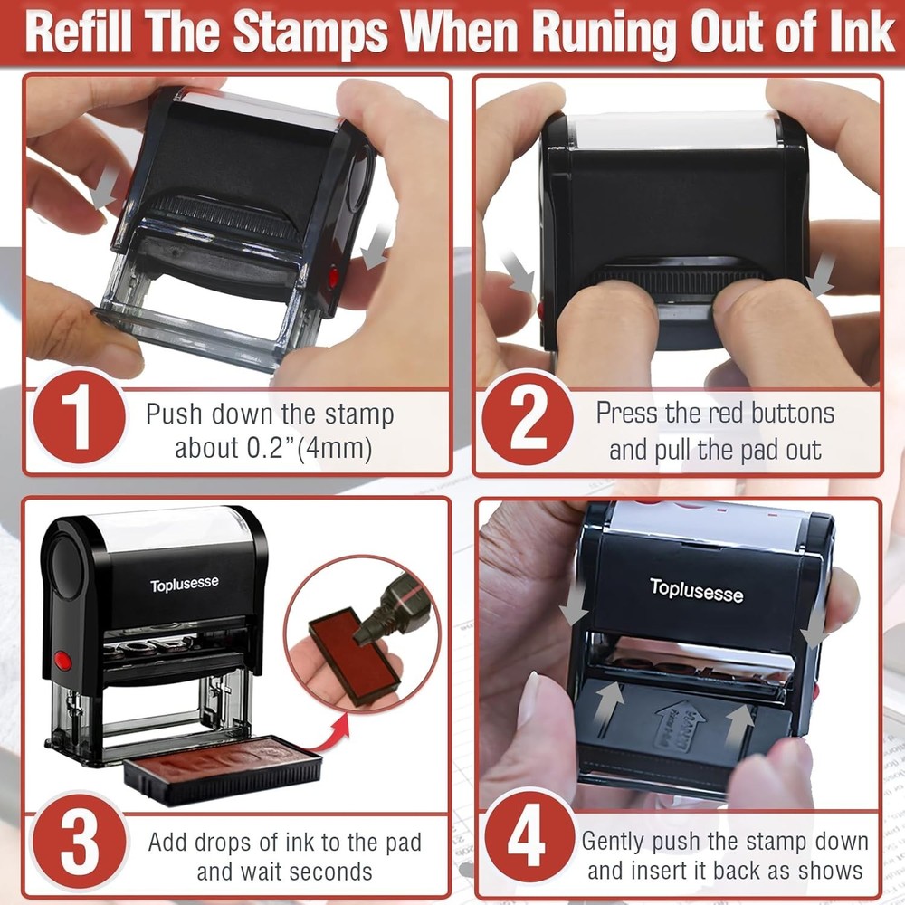 Copy Stamp Self Inking Rubber Office Self Inking Copy Message Stamp Office Su...