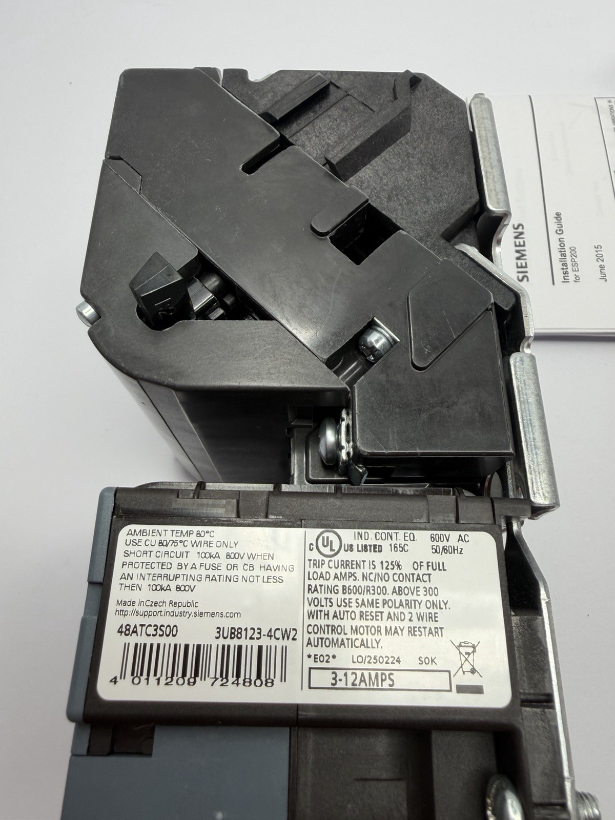 Siemens Magnetic Motor Starter - 14CUC32AA