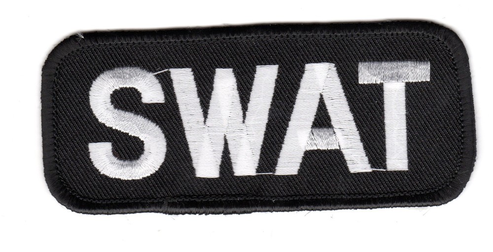 SWAT/Silver-Black BC Patch Cat No M0565