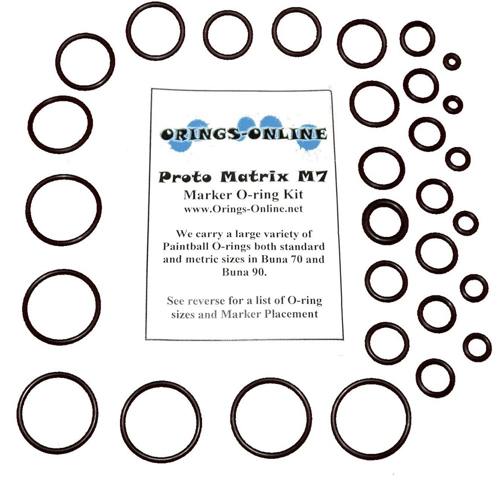 Proto Matrix M7 Paintball Marker O-ring Oring Kit x 4 rebuilds / kits