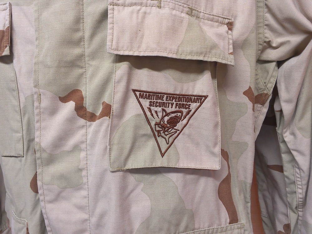 USGI Maritime Expeditionary Security Force Desert Camo Jacket Coat Large Regular