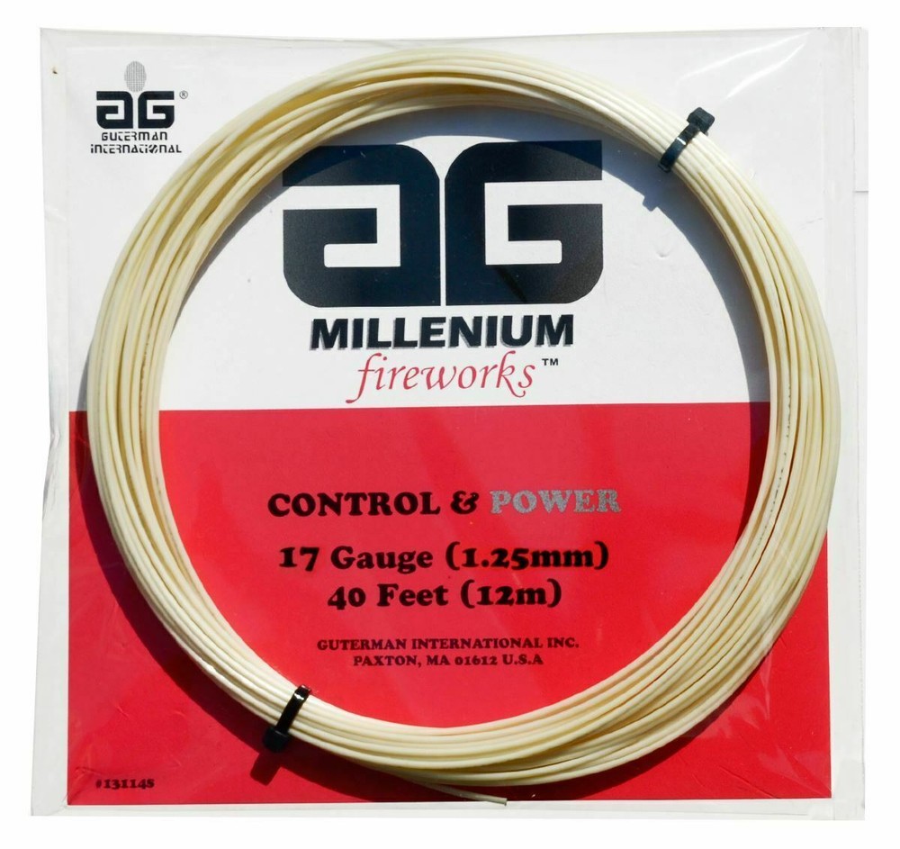 AG Millenium Fireworks Tennis String Set-17-Natural