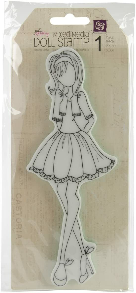 Prima Marketing Julie Nutting Mixed Media Doll and Planner Stamps - You Choose!