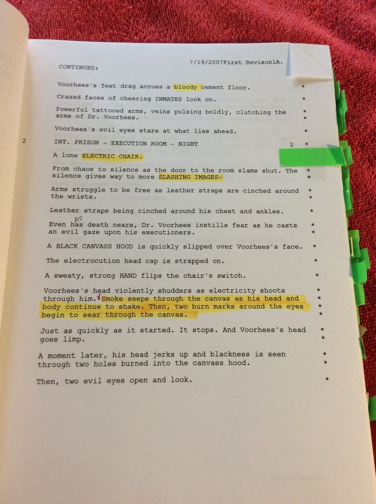 ORIGINAL SCRIPT THE EXECUTIONER NATE LANGFORD JENNIFER BLAIR
