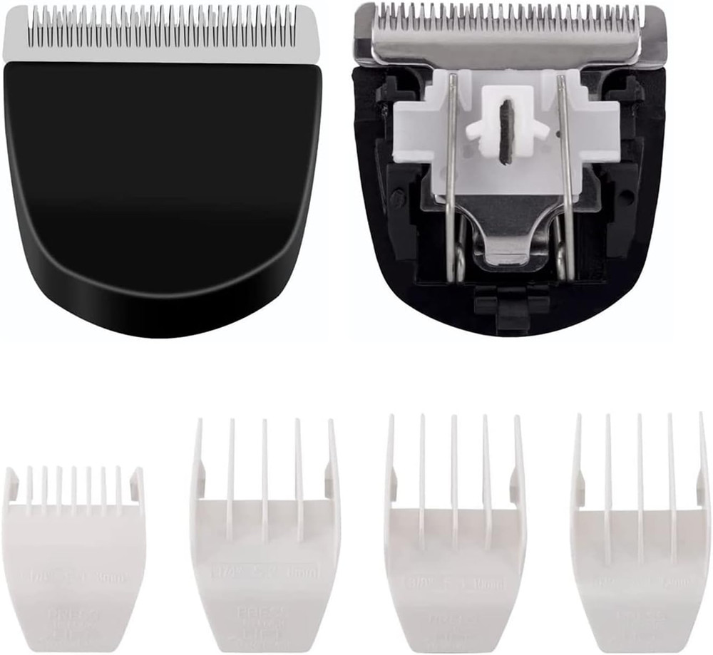 2 Pack Professional Peanut Clipper/Trimmer Snap On Replacement Blades Black