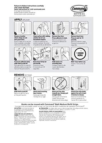 Bath Medium Hooks Set 2-Hooks 10 lb wall mount hardware White