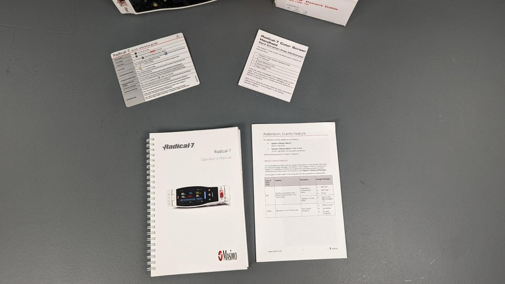 Masimo Radical 7 Pluse Oximeter Spo2 touchscreen wifi bluetooth - Unit Only