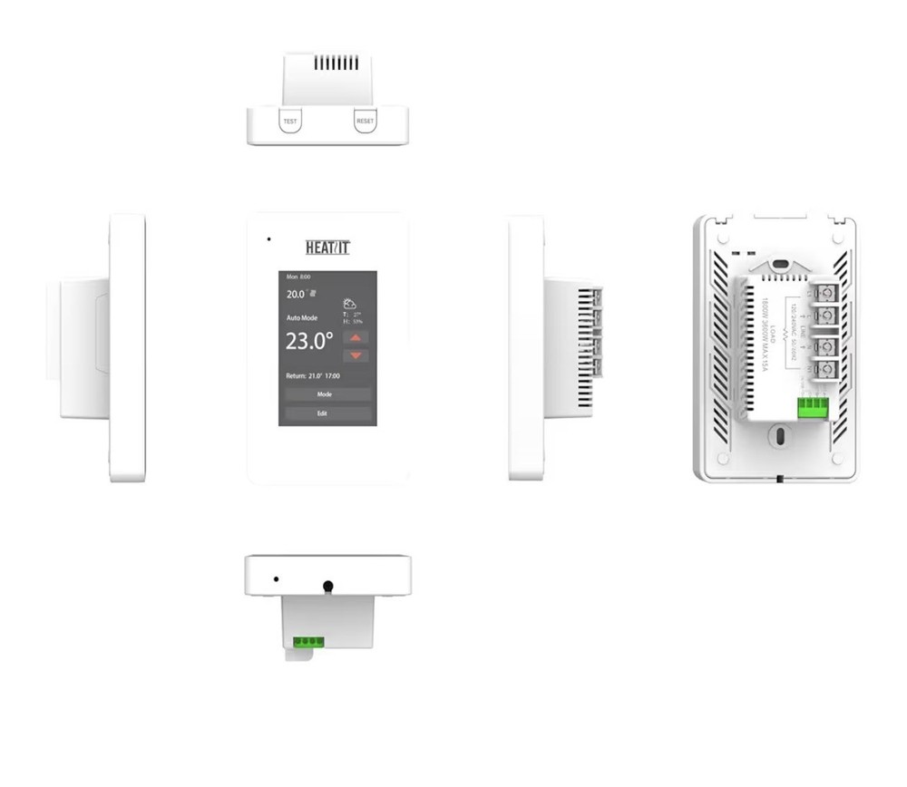 HEATIT ET-7A Touchscreen Programmable Thermostat with Voice Control