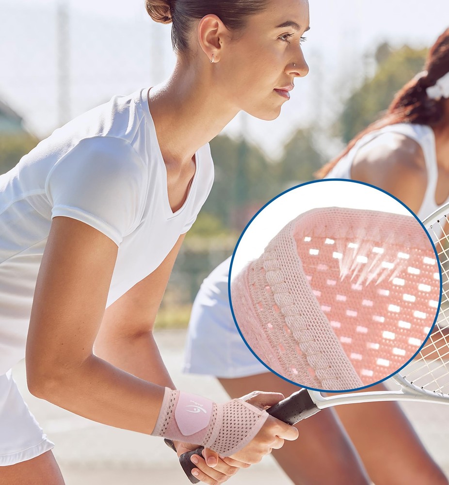 2-Pack Ultra-Thin Mesh Wrist Wraps - Breathable, Adjustable Wrist Support for...
