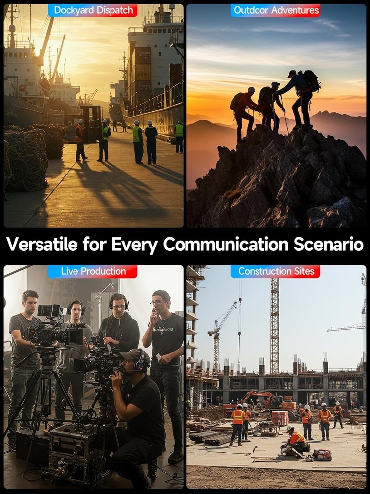 SYNCO XTALK XMAX5 Wireless Intercom Headset System 500m/1640ft Dual Ea5Pcs/Set