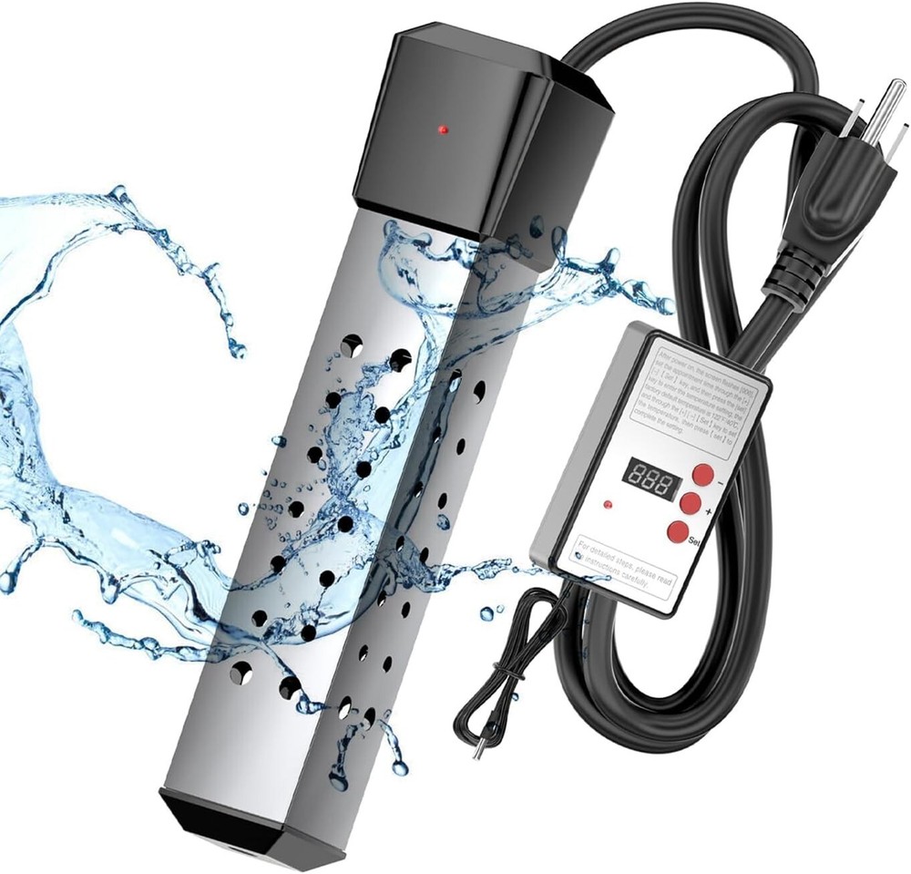 2000W Pool Heater with Stainless Guard - Fast Heating for Inflatable Pools