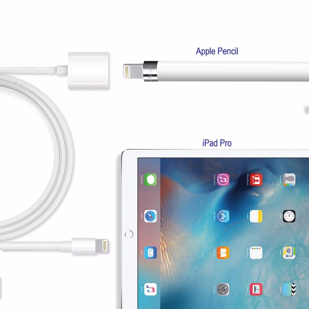 TechMatte Apple Pencil Flexible Charging Adapter for iPad Pro