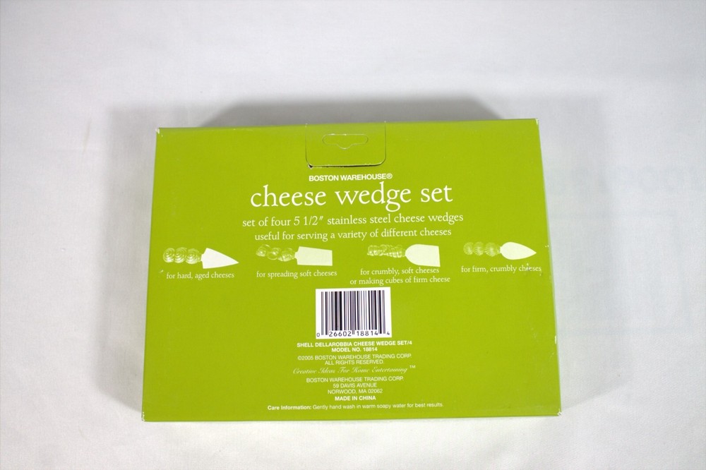 Boston Warehouse (4) Shell Themed Cheese wedges Stainless kitchen ware