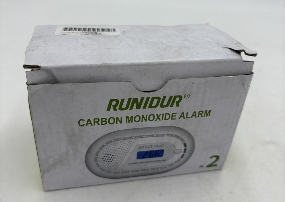 RUNIDUR CARBON MONOXIDE ALARM 2PACK