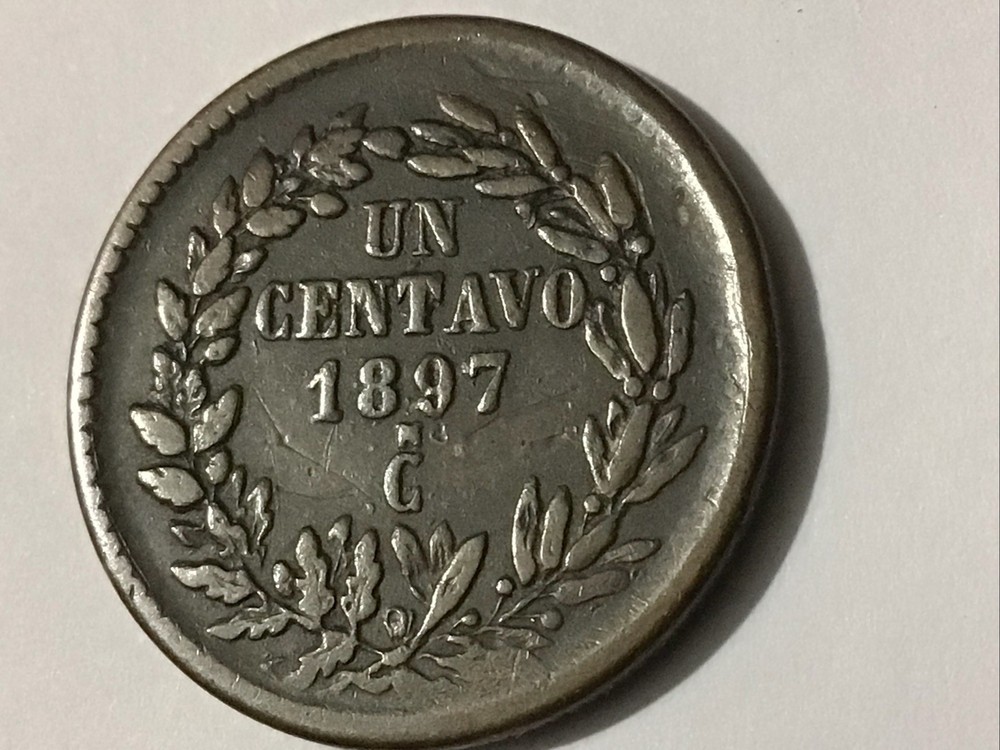 1897 Cn Mexico 1 Un Centavo - Small N