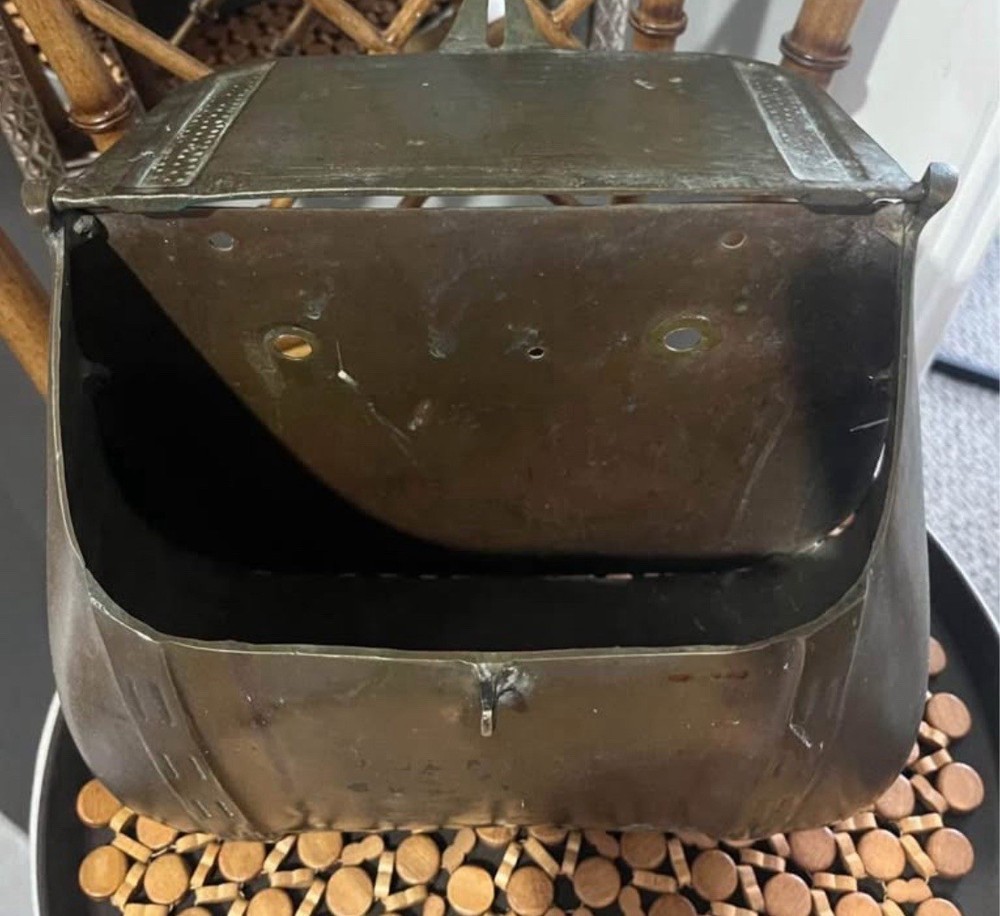 Vintage Solid Brass Saddle Bag Adirondack fishing Mailbox US Postal Mail Wall