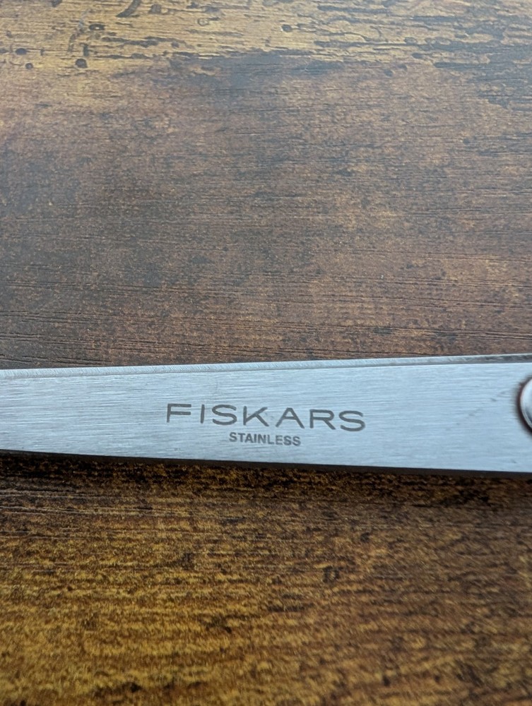 Fiskars 8" Sewing Crafting Scissors Orange Handle- USA Made