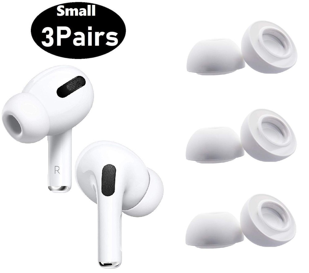 BLLQ Small Size Ear Tips Earbuds Covers Caps Eartips Earpads S, White