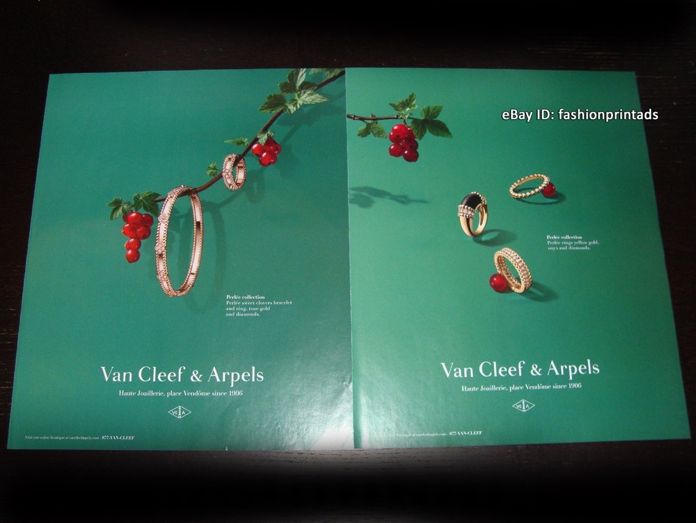 VAN CLEEF & ARPELS 2-Page PRINT AD Fall 2022 PERLEE Collection