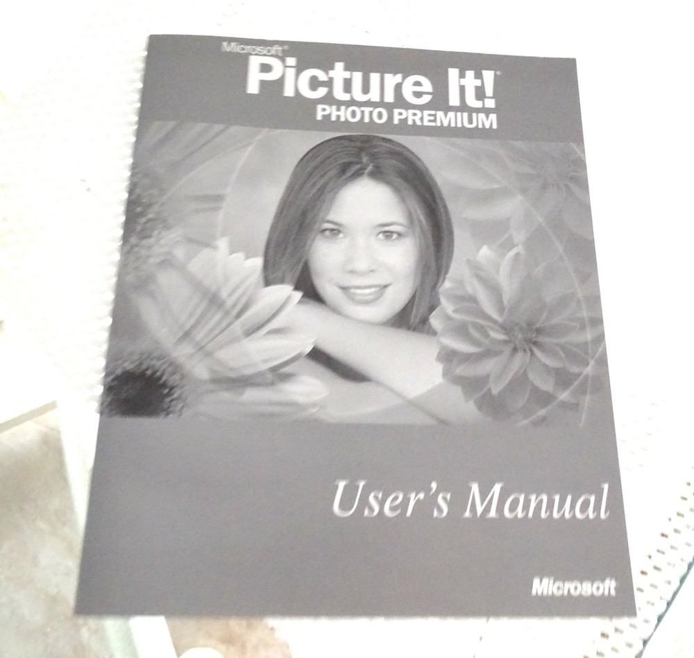 Microsoft Picture It! Photo Premium Version 9.0 For Windows w User's Guide & CD