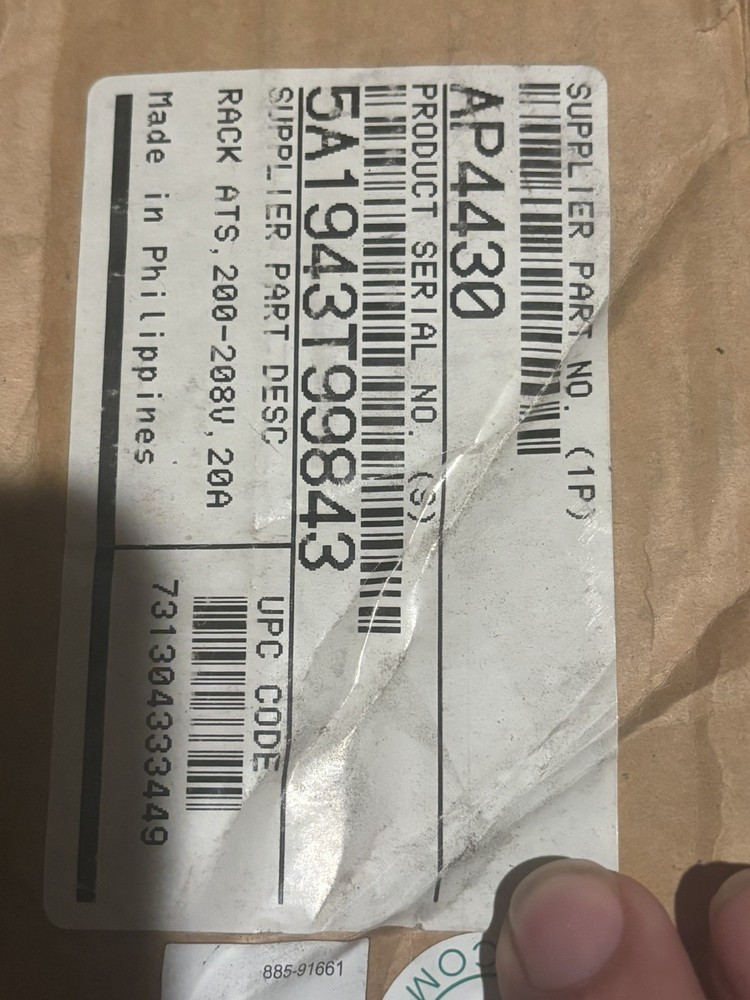 APC AP4430 Rack Auto Transfer Switch