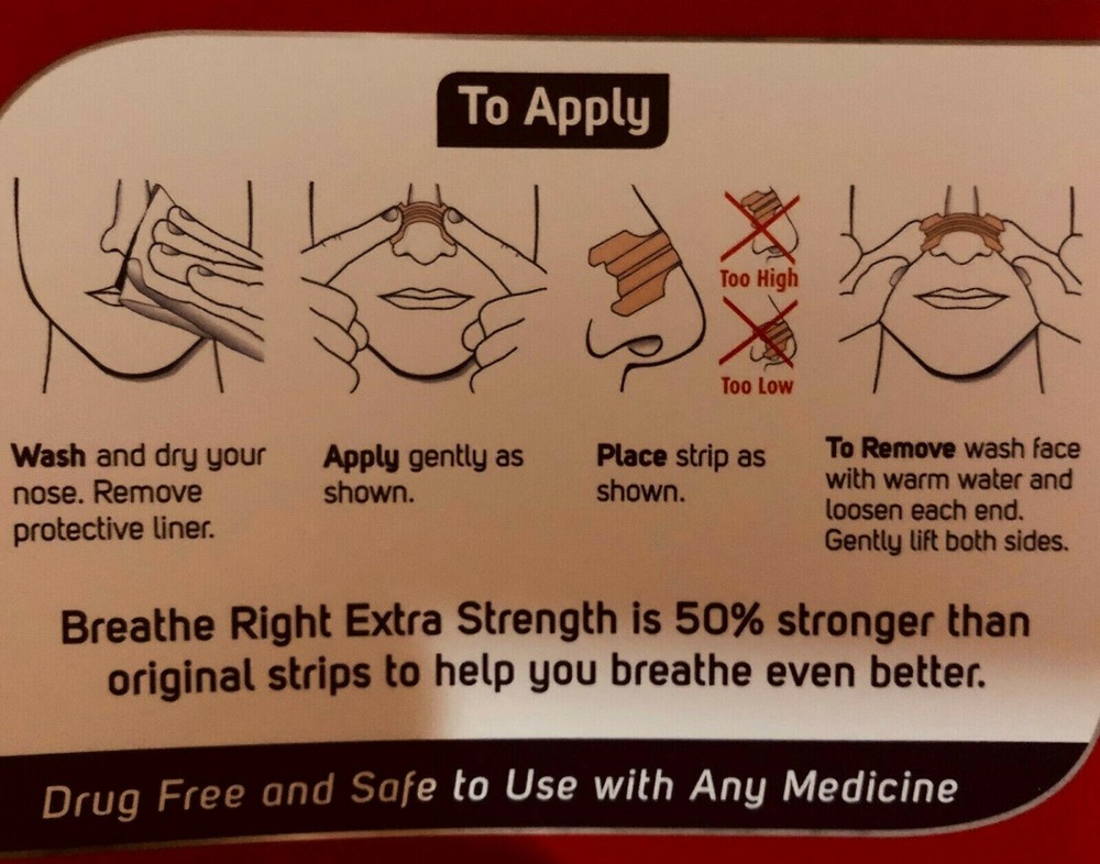 Breathe Right Extra Strength Nasal Strips - 72 TAN STRIPS