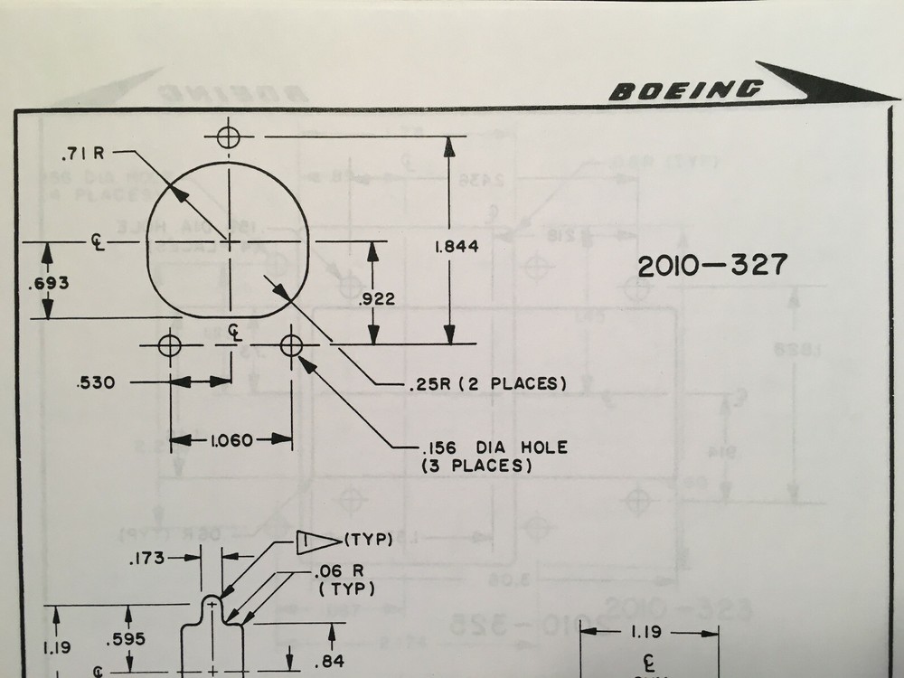Boeing Standard Cutout Patterns & Placards Manual