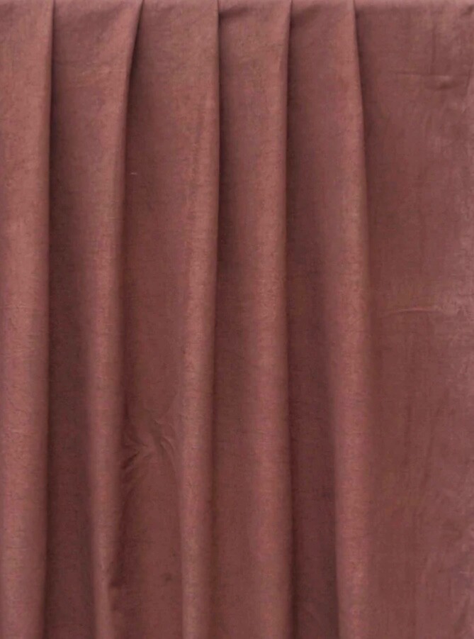 100% Flax Linen Fabric Medium Weight Piece Dyed in Coffee Color By the Yard