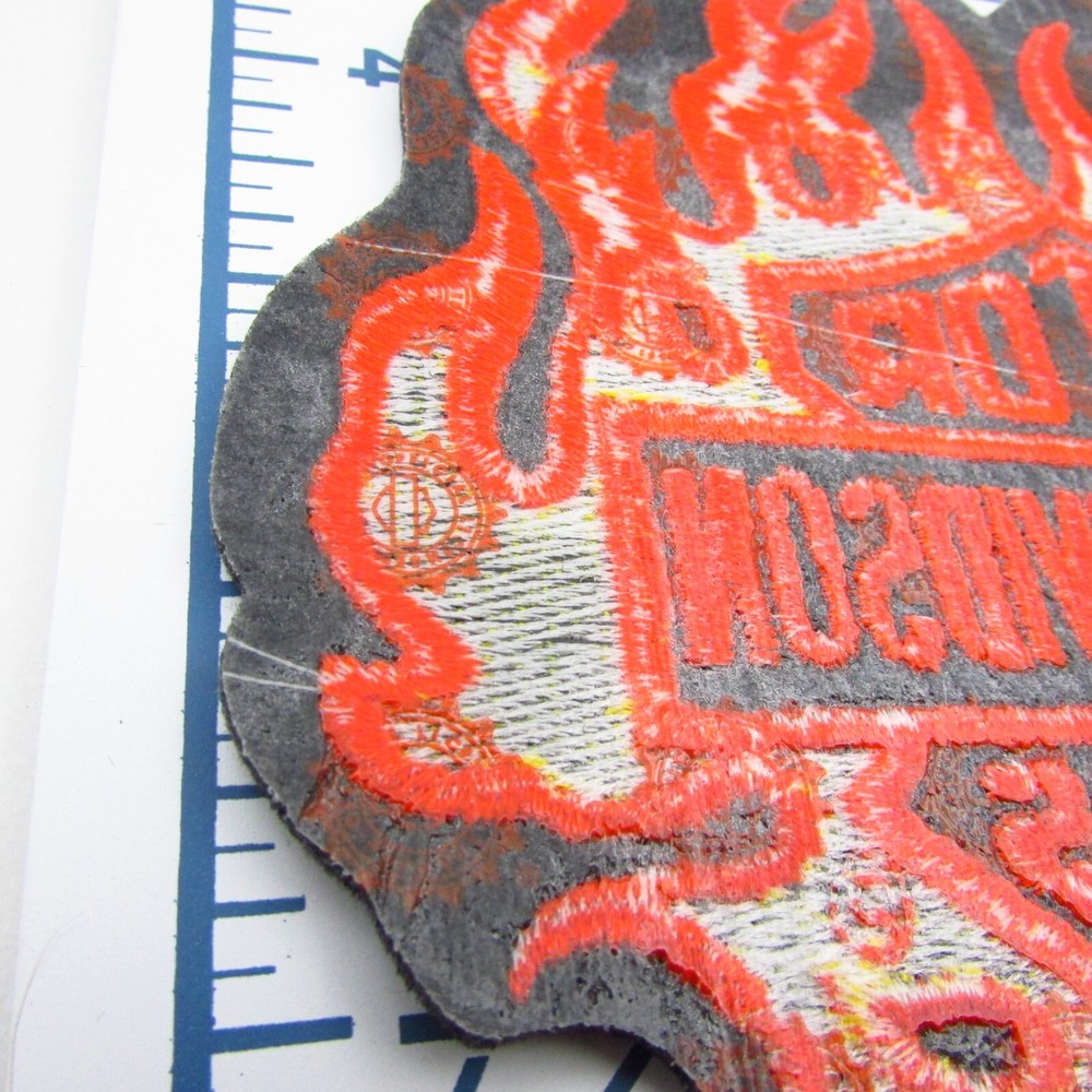 Vintage Authentic Harley Davidson Patch HD ( Bar And Shield Flames )