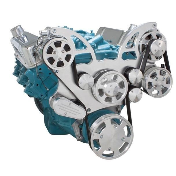 Pontiac All Inclusive Serpentine System 350 400 428 455 V8 AC PS ALT 11 Bolt WP