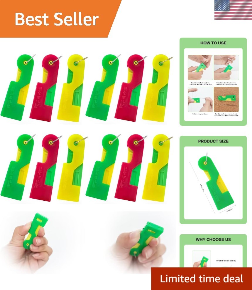 Portable Automatic Needle Threader with Keychain - Perfect for All Users
