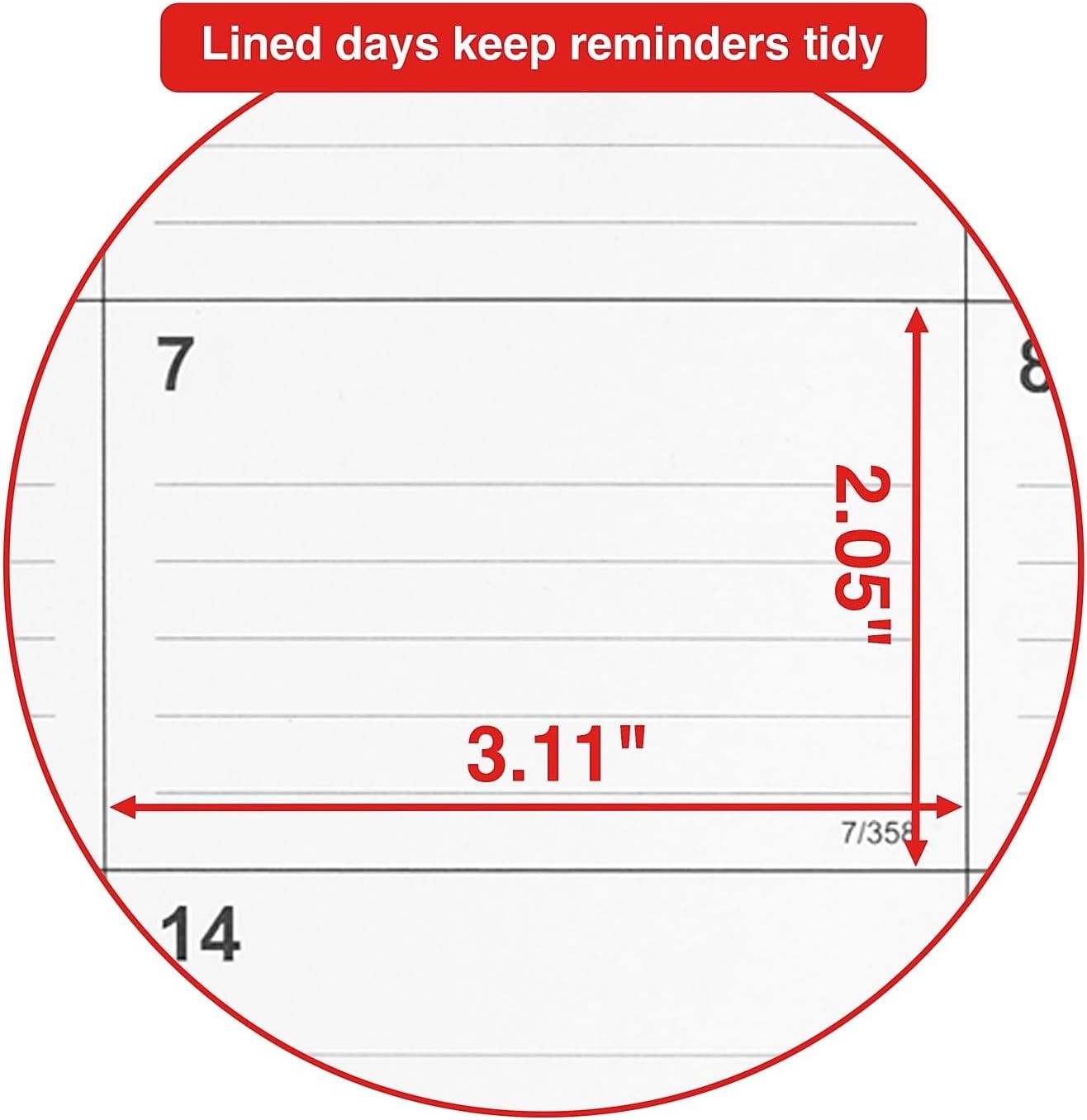 2026 Monthly Desk Pad Calendar 21.75"x17" Large Planner White/Black ST12951-26