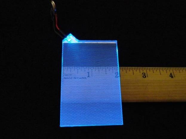 Blue LED Back Light Electroluminescent Panel 3VDC 74 x 51mm 2-Wire E22