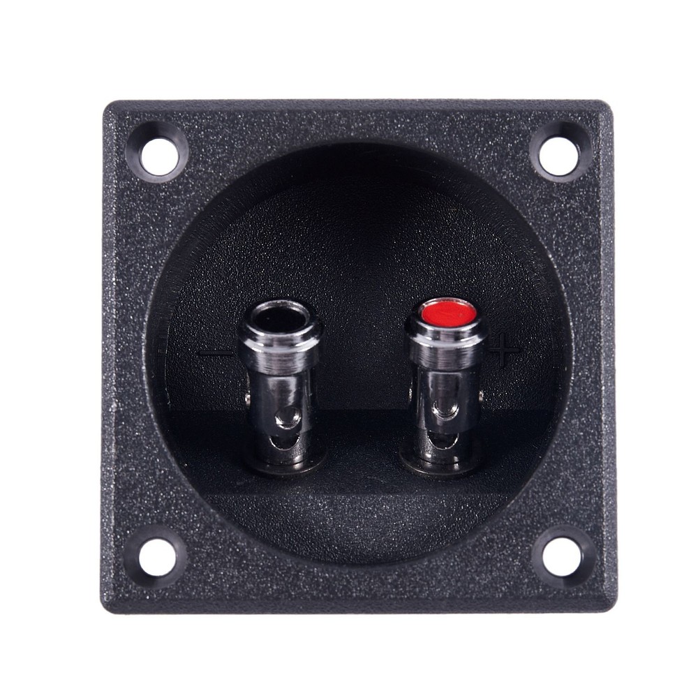 Square Shape  Binding Post Type Speaker Box Terminal Cup Black X4X32157