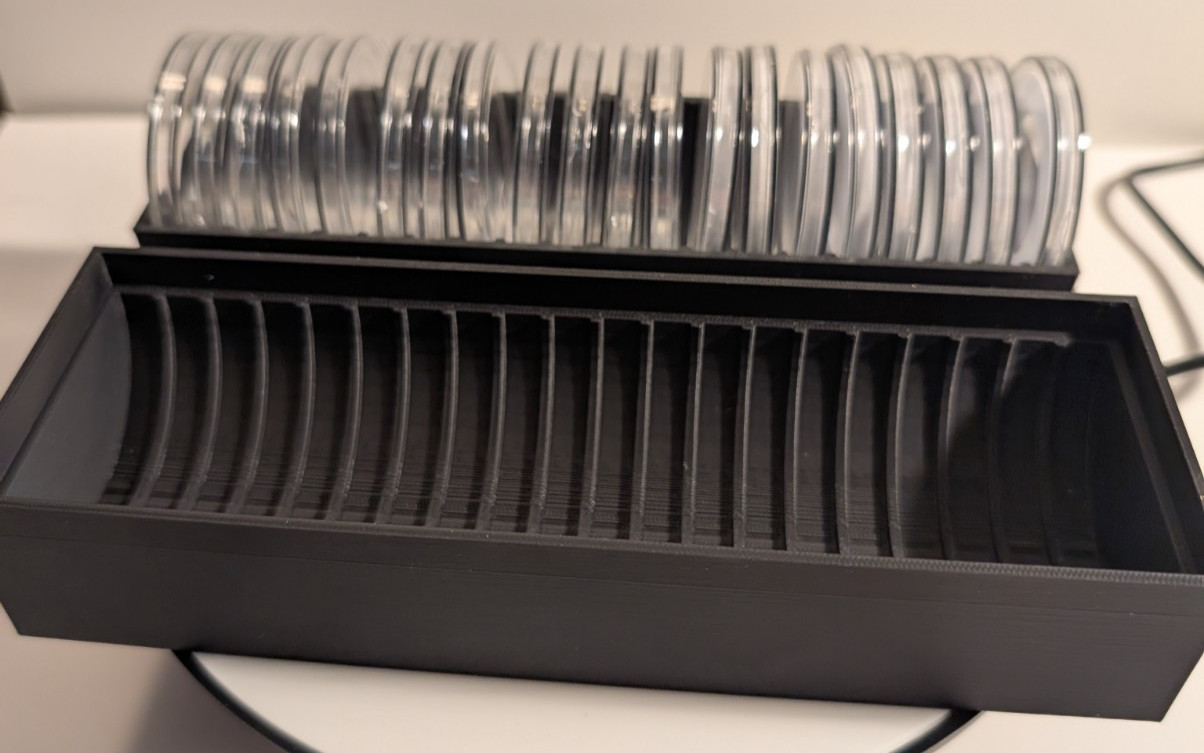 20-Slot Coin Capsule Holder Storage Box for 1 oz Coins/Rounds (52mm x 7mm)