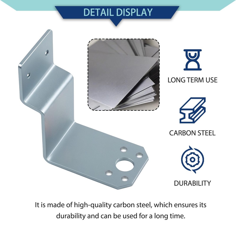 Universal L-Mount Regulator Mounting Bracket,Fits Fairview Regulators, Silver