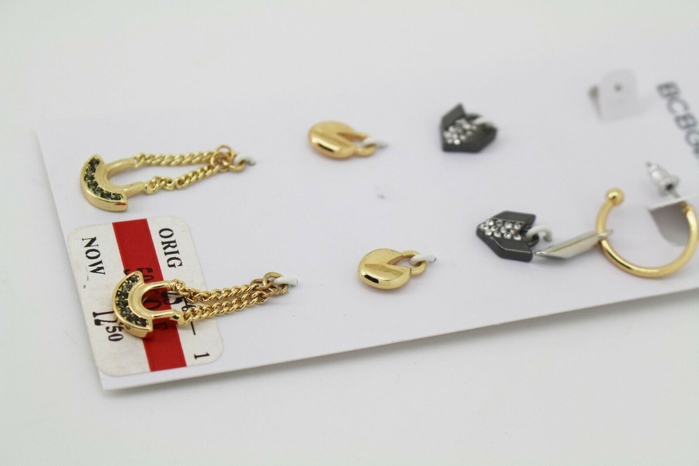 BCBGeneration Tri-Tone Modern Earring Charms