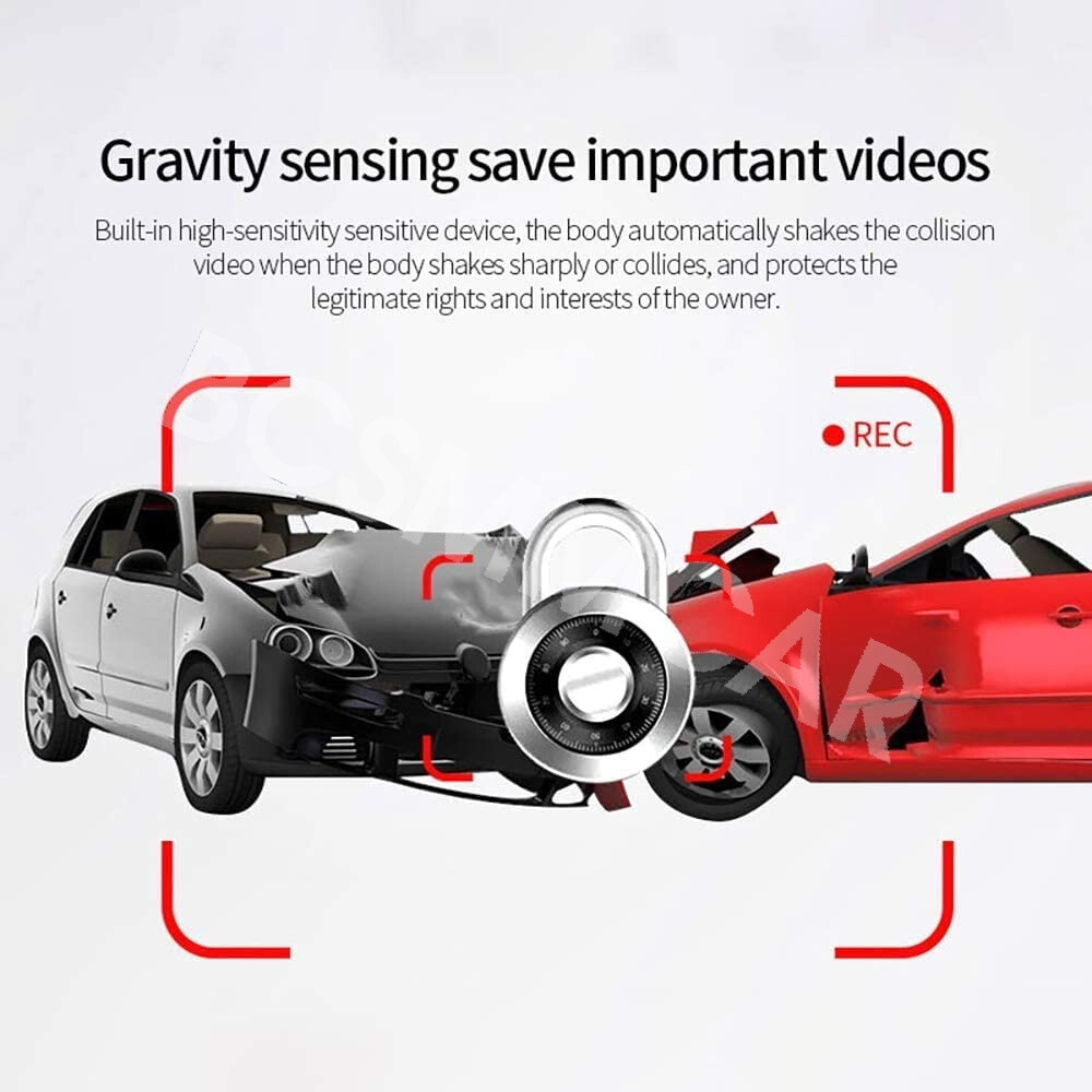 Car Dash Cam DVR Cycle Recording Video Motion Detection Night Vision G-Sensor